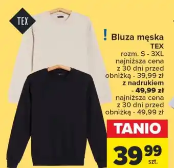 Carrefour Bluza męska TEX oferta