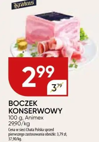 Chata Polska BOCZEK KONSERWOWY 100 g, Animex oferta