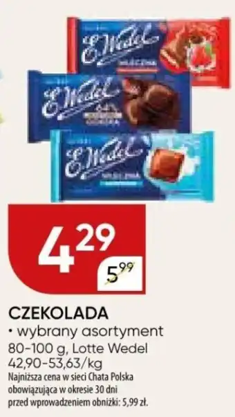 Chata Polska CZEKOLADA 80-100 g oferta