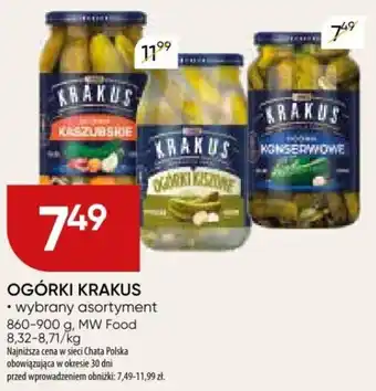Chata Polska OGÓRKI KRAKUS 860-900 g oferta
