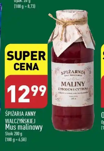 ALDI ŚPIŻARIA ANNY WALCZYŃSKIEJ Mus malinowy 200 g oferta