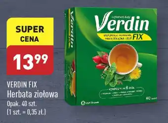 ALDI VERDIN FIX Herbata ziołowa 40 szt. oferta