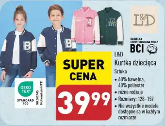 ALDI L&D Kurtka dziecięca oferta