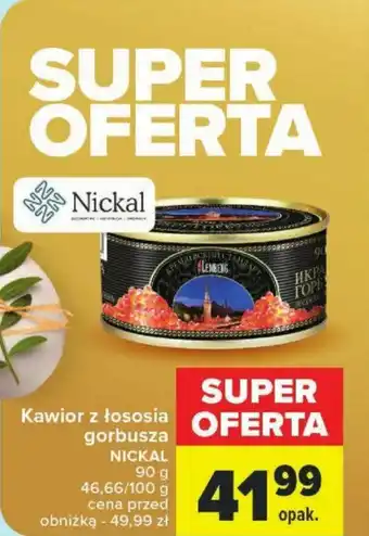 Carrefour Kawior z łososia gorbusza NICKAL 90 g oferta