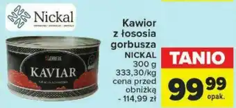 Carrefour Kawior z łososia gorbusza NICKAL 300g oferta