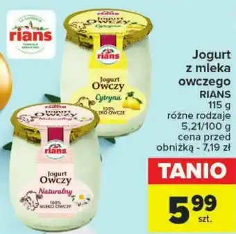 Carrefour Jogurt z mleka owczego RIANS 115 g oferta