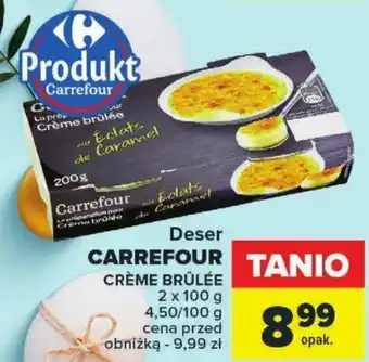 Carrefour Deser CARREFOUR CRÈME BRÛLÉE 2x100g oferta