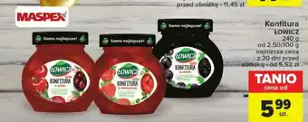 Carrefour Konfitura ŁOWICZ 240 g oferta