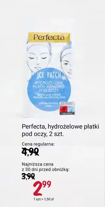 Rossmann Płatki pod oczy Perfecta oferta