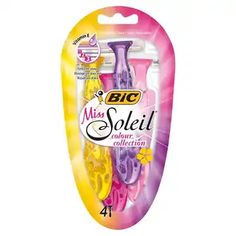 Rossmann BiC Miss Soleil Colour Collection 3-ostrzowa golarka 4 sztuki oferta