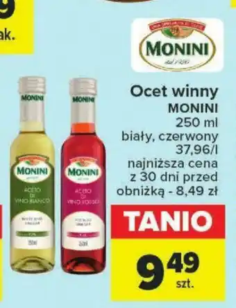 Carrefour Ocet winny MONINI 250ml oferta