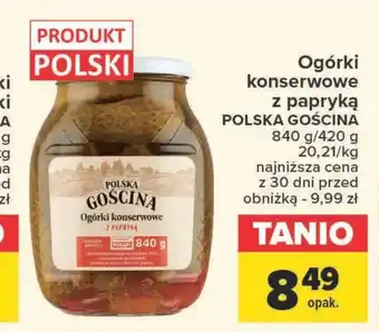 Carrefour Ogórki konserwowe Polska Gościna oferta