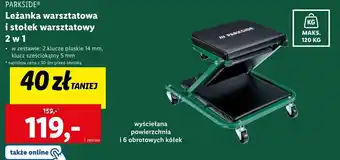 Lidl Leżanka warsztatowa Parkside oferta