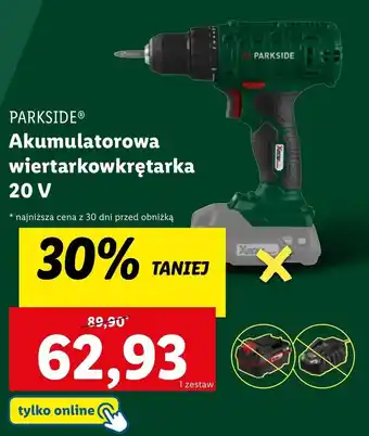 Lidl Akumulatorowa wkrętarka Parkside oferta