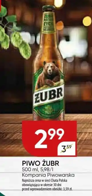 Chata Polska PIWO ŻUBR 500 ml oferta