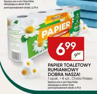 Chata Polska PAPIER TOALETOWY RUMIANKOWY DOBRA NASZA! oferta