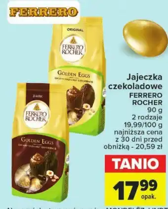 Carrefour Jajeczka czekoladowe FERRERO ROCHER 90g oferta