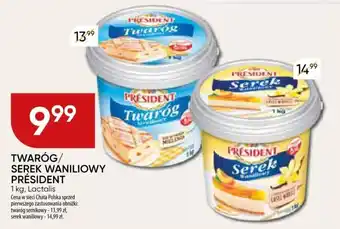 Chata Polska TWARÓG/ SEREK WANILIOWY PRÉSIDENT 1 kg oferta