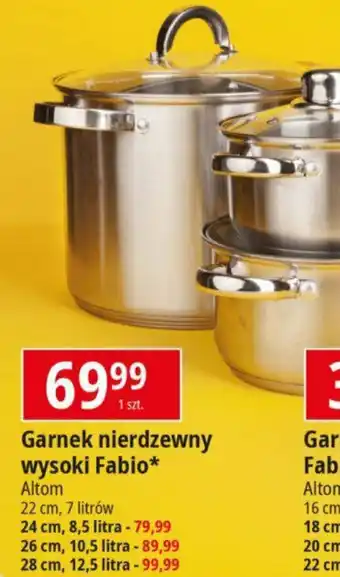 E.Leclerc Garnek nierdzewny wysoki Fabio Altom oferta