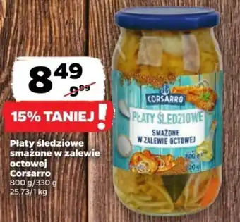 Netto Płaty śledziowe smażone w zalewie octowej Corsarro 800/330g oferta