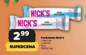 Netto Czekolada Nick's 25g oferta