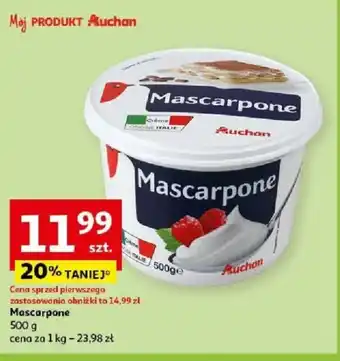 Auchan Mascarpone 500 g oferta