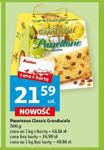 Auchan Panettone Classic Granducale 500 g oferta