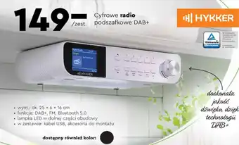 Cyfrowe radio kuchenne Hykker