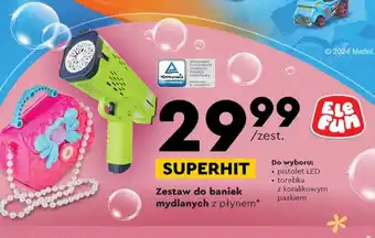 Biedronka Pistolet do baniek mydlanych Ele fun oferta