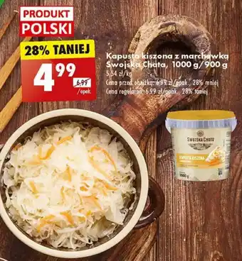 Biedronka Kapusta kiszona z marchewką Swojska Chata, 1000 g / 900 g oferta
