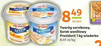 Gama Twaróg sernikowy, Serek waniliowy President 1 kg oferta