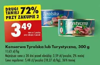 Biedronka Konserwa Tyrolska lub Turystyczna 300 g oferta