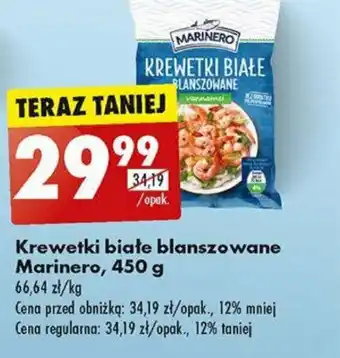 Biedronka Krewetki białe blanszowane Marinero, 450 g oferta
