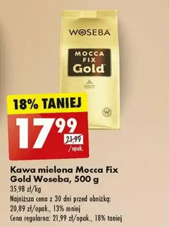 Biedronka Kawa mielona Mocca Fix Gold Woseba, 500 g oferta