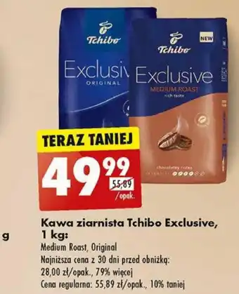 Biedronka Kawa ziarnista Tchibo Exclusive, 1 kg oferta