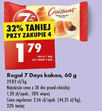 Biedronka Rogal 7 Days kakao, 60 g oferta