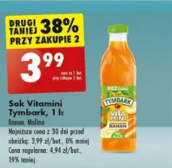 Biedronka Sok Vitamini Tymbark, 1 l oferta