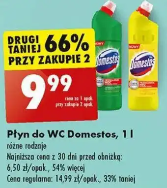 Biedronka Płyn do WC Domestos, 1 l oferta