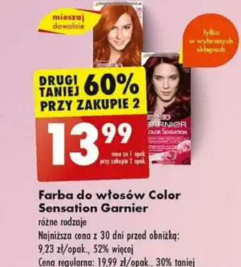 Biedronka Farba do włosów Color Sensation Garnier oferta