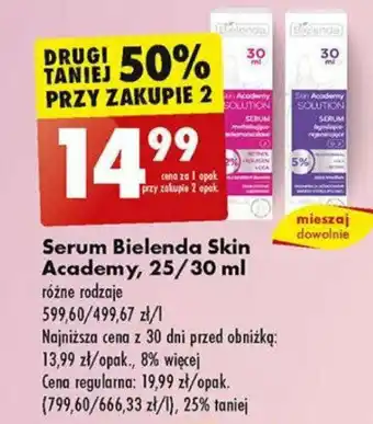 Biedronka Serum Bielenda Skin Academy, 25 / 30 ml oferta