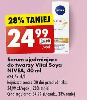 Serum ujędrniające do twarzy Vital Soya NIVEA, 40 ml