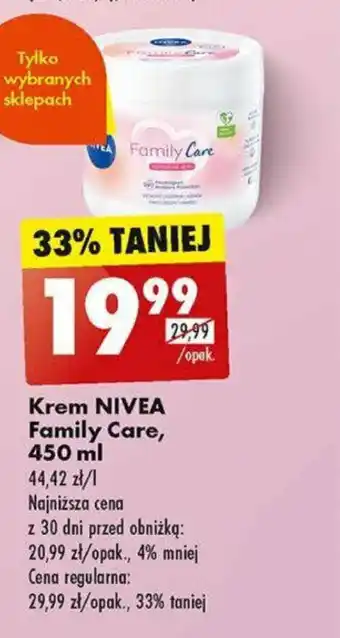 Biedronka Krem NIVEA Family Care, 450 ml oferta