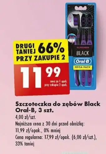 Biedronka Szczoteczka do zębów Black Oral-B, 3 szt. oferta