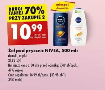 Biedronka Żel pod prysznic NIVEA, 500 ml oferta