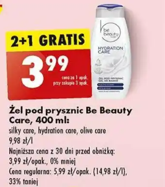 Biedronka Żel pod prysznic Be Beauty Care, 400 ml oferta