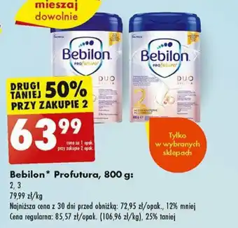 Biedronka Bebilon* Profutura, 800 g oferta