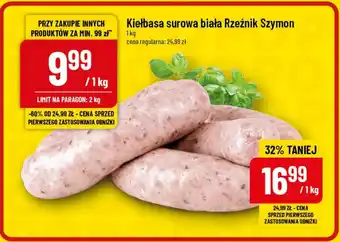 Polomarket Kiełbasa surowa biała Rzeźnik Szymon 1kg oferta