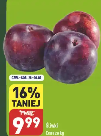 ALDI Śliwki 1kg oferta