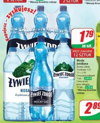 Dino Woda źródlana Zywiec Zdrój 1,5 l oferta