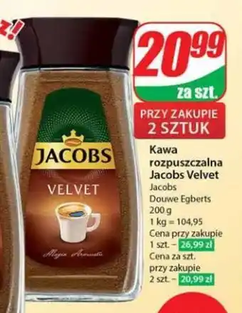 Dino Kawa rozpuszczalna Jacobs Velvet 200 g oferta